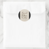 003 Nur für Vibes Runder Aufkleber (Tasche)