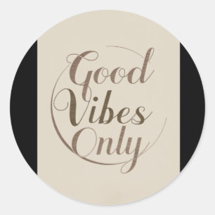 003 Nur für Vibes Runder Aufkleber