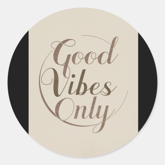 003 Nur für Vibes Runder Aufkleber (Vorderseite)