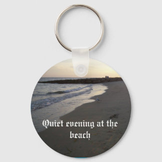 003, ruhiger Abend am Strand Schlüsselanhänger