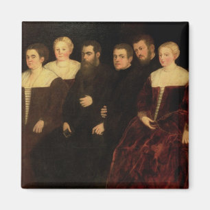 00409 sieben Mitglieder der Soranzo Familie Magnet