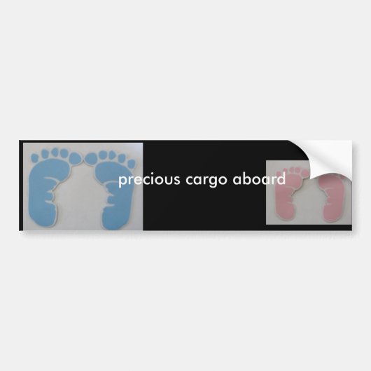 004, 003, wertvolle Fracht an Bord Autoaufkleber (Vorne)