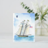 (004) Stolz des Baltimore US Tall Ship Postkarte (Stehend Vorderseite)