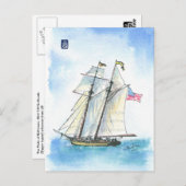 (004) Stolz des Baltimore US Tall Ship Postkarte (Vorne/Hinten)