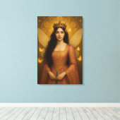 005_A fairy princess in rose pink. Leinwanddruck (Insitu (Holzboden))