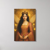 005_A fairy princess in rose pink. Leinwanddruck (Vorderseite)