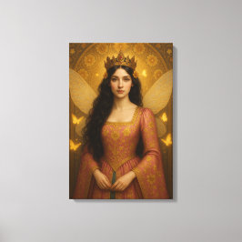 005_A fairy princess in rose pink. Leinwanddruck