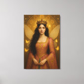 005_A fairy princess in rose pink. Leinwanddruck (Vorderseite)