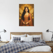 005_A fairy princess in rose pink. Leinwanddruck (Insitu (Schlafzimmer))