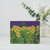 0067 le champ des tournesols postkarte (Stehend Vorderseite)