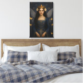 006_A fairy princess in royal blue. Leinwanddruck (Insitu (Schlafzimmer))