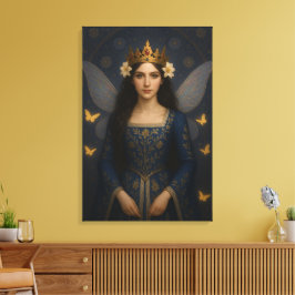006_A fairy princess in royal blue. Leinwanddruck