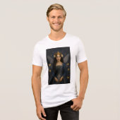 006_A fairy princess in royal blue. Tri-Blend Shirt (Vorderseite voll)