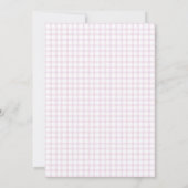 006 Wein Täubchen & Gingham-Kelch Erstkommunion Einladung (Rückseite)
