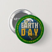 (007:01) Earth Day: Heile die Welt!-Button Button (Vorne & Hinten)