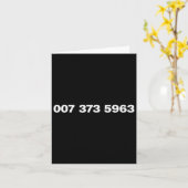 007 373 5963 - Berühmte 90er-Videospielcodes Karte (Gelbe Blume)