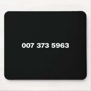 007 373 5963 - Berühmte 90er-Videospielcodes Mousepad