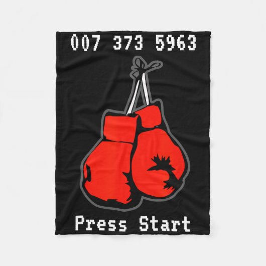 007 373 5963 The Dream Fight Video Game Code Boxin Fleecedecke (Vorderseite)