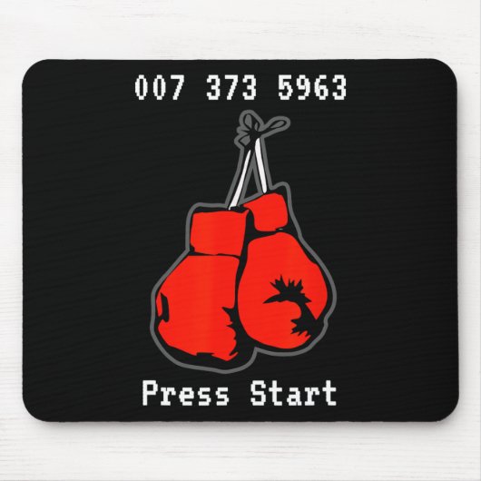 007 373 5963 The Dream Fight Video Game Code Boxin Mousepad (Vorne)