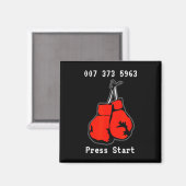 007 373 5963 The Dream Fight Videospiel-Code Boxin Magnet (Vorderseite/Rückseite)