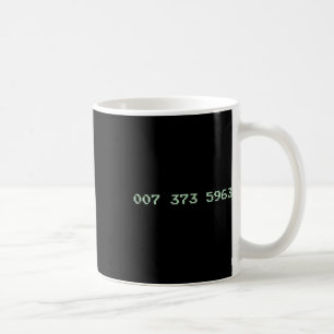007 373 5963 Videospielcode 1987 80's Retro Games Kaffeetasse