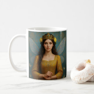 007_A fairy princess in golden yellow. Kaffeetasse