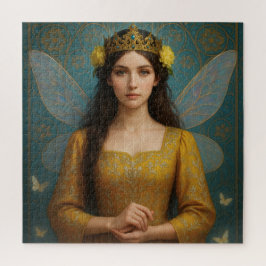 007_A fairy princess in golden yellow. Puzzle