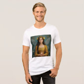 007_A fairy princess in golden yellow. Tri-Blend Shirt (Vorderseite voll)