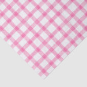 009 Fuchsia Hellrosa Gingham-Tissue-Papier Seidenpapier (Ausschnitt)