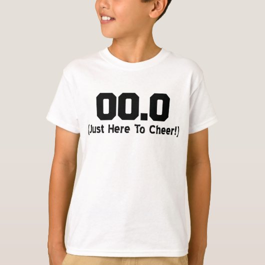 00,0 Gerade hier laufendem Zuschauer zujubeln T-Shirt (Vorderseite)