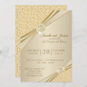 00. Gold-Jubiläum-Design Einladung (Vorne/Hinten)