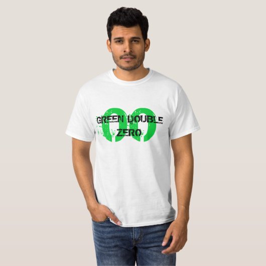 00, GRÜNES DOPPELTES NULL T-Shirt (Vorne ganz)