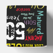 00. Happy BIrthday in a Graffiti Style Favor Box Geschenkschachtel (Oben)