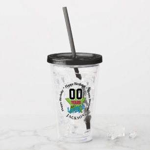 00 Jahre und Liebe Geburtstag Acryltrinkbecher