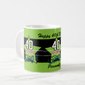 00 Jahre und lieben es! | Geburtstag Kaffeetasse (Vorderseite Links)