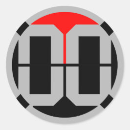 00 LvL 1,5 Zoll Aufkleber