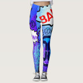 00 LVL-Comic-Leggings Leggings (Vorderseite)