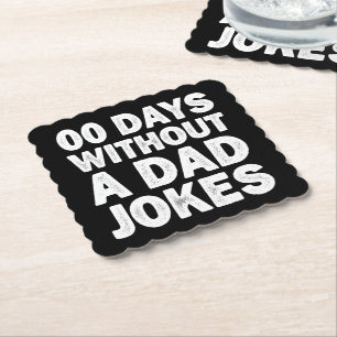 00 Tage ohne Vater Jokes Sarcastic Vater lustig Untersetzer