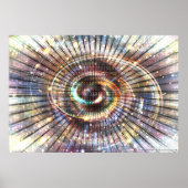 0100101010010101 (Teil 2) | Code Binary Cyberspace Poster (Vorne)