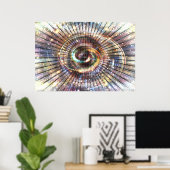 0100101010010101 (Teil 2) | Code Binary Cyberspace Poster (Heimbüro)