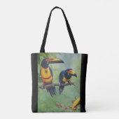 0108 - Tropical Bird Tote Bag Tasche (Rückseite)