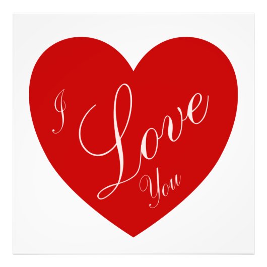 012 I Liebe You Red Fotodruck (Vorne)