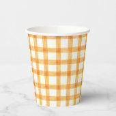 012 Kupfer-Aquarell-Gingham-Papierbecher Pappbecher (Links)