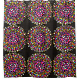 0135 - Mandala Pattern - Duschvorhang