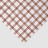 013 Chocolate Braun Gingham Seidenpapier (Ausschnitt)