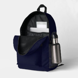 #014 Dark Navy Color Collection Bedruckter Rucksack