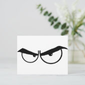 0162-Angry-Cartoon-Eyes ANGRY CARTOON EYES Postkarte (Stehend Vorderseite)