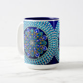0166 - Royal Blue Mug Zweifarbige Tasse (Vorderseite Links)