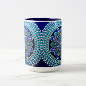 0166 - Royal Blue Mug Zweifarbige Tasse (Mittel)