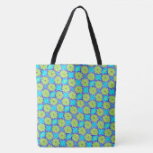 0167 - Grüne Blume - Tote Beutel Tasche (Vorderseite)